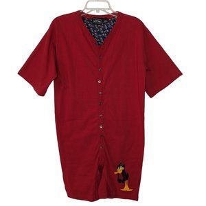 Classic LOONEY TUNES COLLECTIONS Short sleeves Daffy Duck PJ Romper 1990's‎ M